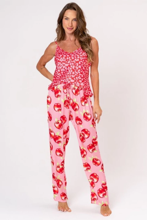 Pijama acetinado comprido - Conforto e estilo da coleção Desejos