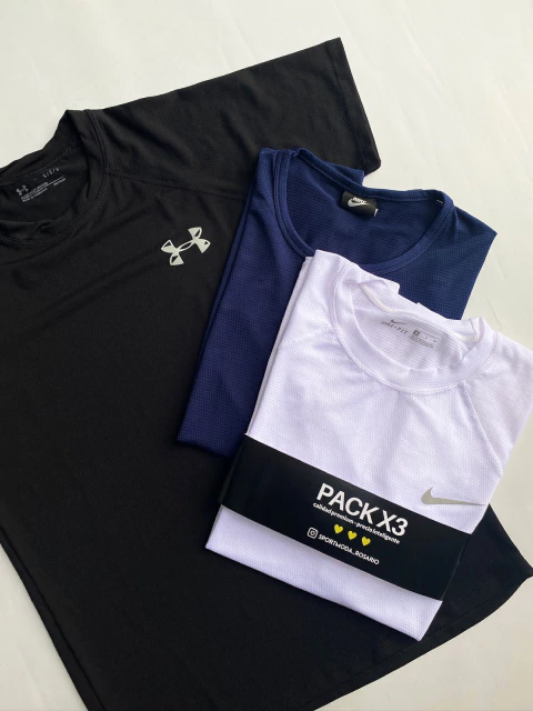 Pack X3 Remeras dri fit H. - comprar online