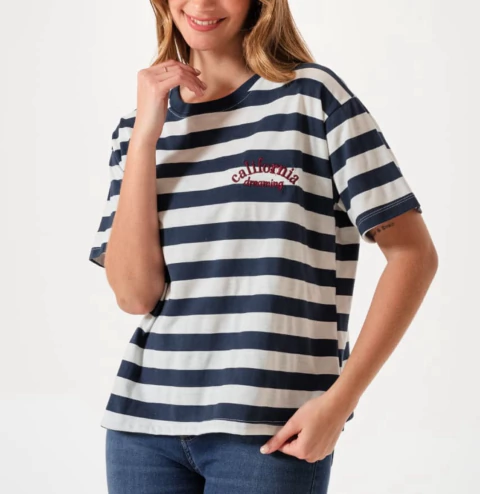 Remera rayada California - comprar online