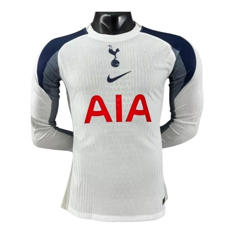 Camisa Tottenham I 25/26 manga longa - Jogador Nike Masculina - Branca com detalhes em azul