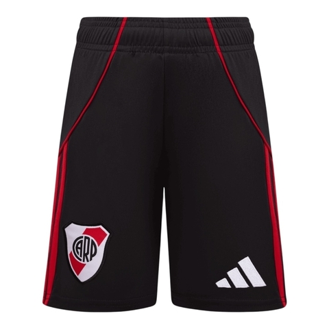 Short River Plate I 25/26 - Masculino Adidas - Preto com detalhes em vermelho