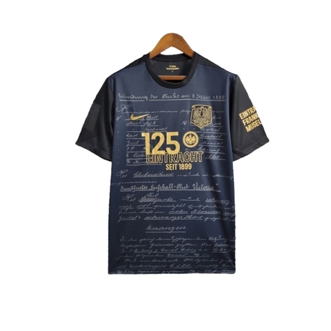 Camisa Frankfurt Edição especial Aniversário de 125 anos 24/25 - Torcedor Nike Masculina - Preta com detalhes em dourado e cinza