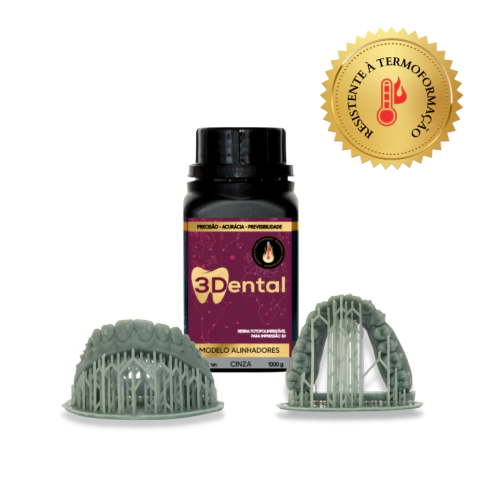 Resina 3Dental - Linha Alinhadores / Cor: Cinza / Tamanho: 250g - comprar online
