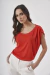 Blusa Pregas Mangas