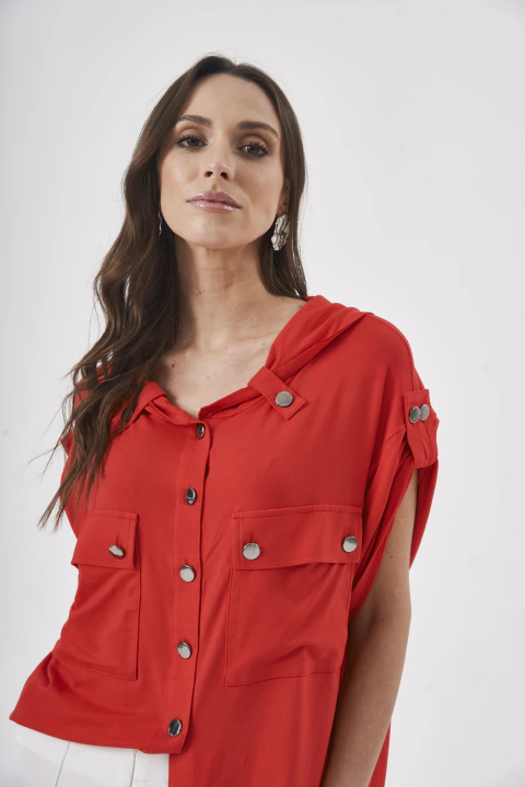 Camisa Detalhes Franzidos