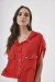 Camisa Detalhes Franzidos