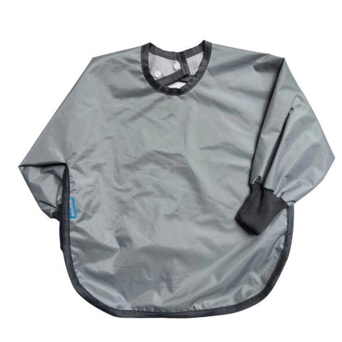 Babador Manga Longa com Punho - Cinza - comprar online