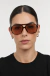 Óculos de Sol Feminino Aviador Weston Tartaruga com Lente Marrom 249