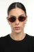 Óculos de Sol Feminino Kate Dourado com Lente Marrom
