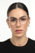 Óculos de Grau Armação Metal Feminino Hexagonal Trento Preto
