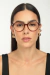 Óculos de Grau Armação Feminino Lex Redondo Acetato Bordô