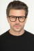 Óculos de Grau Armação Acetato Masculino Quadrado Lucca Preto