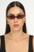 Óculos de sol Oval Feminino Retrô Ciao Tartaruga com Lente Marrom - comprar online