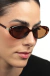 Óculos de Sol Feminino Amber Marrom - comprar online