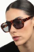 Óculos de Sol Quadrado Feminino Mave Tartaruga - comprar online