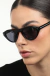 Óculos de Sol Feminino Loren Preto - comprar online