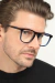 Óculos de Grau Armação Acetato Masculino Quadrado Lucca Azul na internet