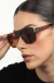 Óculos de Sol Quadrado Feminino Mave Marrom - comprar online