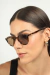 Óculos de Sol Feminino Acetato Redondo Caddie Mescla