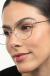 Óculos de Grau Armação Titanium Feminino Gatinho Lena Dourado - comprar online