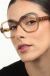 Óculos de Grau Armação Feminina Acetato Quadrado Elo Oliva - comprar online