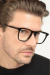 Óculos de Grau Armação Acetato Masculino Quadrado Lucca Preto na internet