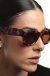 Óculos de Sol Quadrado Feminino Arlo Tartaruga - comprar online