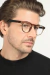 Óculos de Grau Armação Masculino Quadrado Liam Oliva com Hastes Tartaruga - loja online