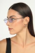 Óculos de Sol Feminino Metal Oval Trevi Prata com Lente Lilás - loja online