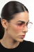 Óculos de Sol Feminino Oval Metal Daya Prata com Lente Rosa na internet