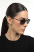 Óculos de Sol Feminino Oval Santorini Preto na internet
