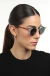 Óculos de Sol Feminino Redondo Sammy Translúcido com Hastes Tartaruga - OR Eyewear