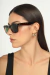 Óculos de Sol Feminino Quadrado Veneto Tartaruga com Lente Preta - OR Eyewear