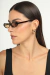 Óculos de Sol Feminino Oval Retrô Ciao Preto com Lente Marrom - loja online