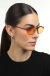 Óculos de Sol Feminino Oval Santorini Preto com Lente Laranja na internet