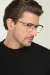 Óculos de Grau Masculino Armação Quadrado Metal Alec Preto com Prata - loja online