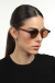 Óculos de Sol Feminino Quadrado Dave Marrom com Lente Marrom - OR Eyewear
