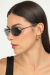 Óculos de Sol Feminino Oval Saint Prata com Lente Preta - loja online