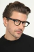 Óculos de Grau Armação Acetato Masculino Quadrado Leo Preto - loja online