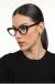Óculos de Grau Feminino Armação Gatinho Amelie Preto - OR Eyewear