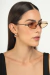 Óculos de Sol Feminino Hexagonal Riley Preto com Lente Marrom - loja online