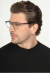Óculos de Grau Armação Acetato Masculino Redondo Remi Cinza Translúcido - OR Eyewear