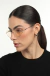 Óculos de Sol Feminino Oval Metal Daya Dourado com Lente Laranja - OR Eyewear