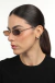 Óculos de Sol Feminino Francis Dourado com Lente Marrom - OR Eyewear