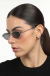 Óculos de Sol Feminino Hexagonal Metal Aisha Prata com Lente Preta na internet