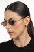 Óculos de Sol Feminino Hexagonal Metal Aisha Dourado com Lente Marrom - OR Eyewear