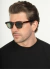 Óculos de Sol Masculino Quadrado Zion Tartaruga com Lente Preta - OR Eyewear