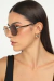 Óculos de Sol Feminino Quadrado August Dourado com Lente Marrom - OR Eyewear