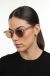 Óculos de Sol Quadrado Feminino Nori Champagne - OR Eyewear