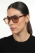 Óculos de Sol Quadrado Feminino Audrey Tartaruga com Lente Marrom - OR Eyewear